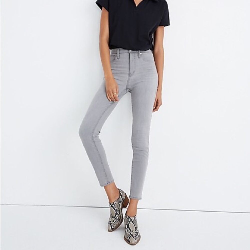 Madewell 10" High-Rise Skinny Crop Jeans in Salem Wash